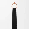 Scarf in wool and silk Black Scarf in wool and silk Black