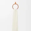 Scarf in wool and silk White Scarf in wool and silk White