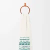 Scarf in wool blend White/Mint Scarf in wool blend White/Mint