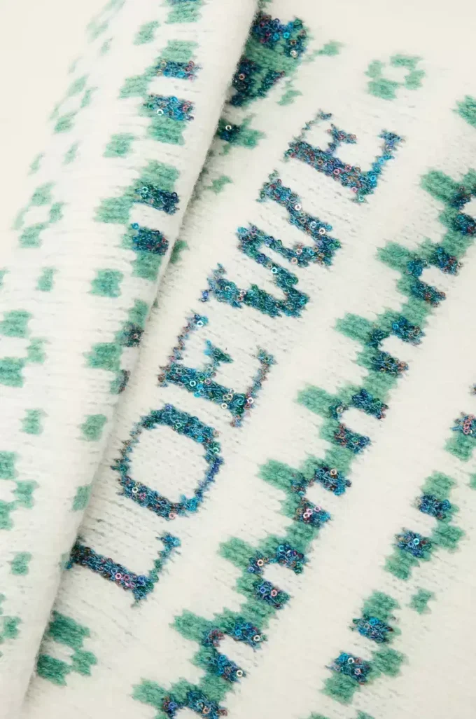 Scarf in wool blend White/Mint Scarf in wool blend White/Mint