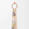 Scarf in wool, silk and cashmere blend Multicolor/Caramel Scarf in wool, silk and cashmere blend Multicolor/Caramel