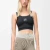 Seamless bra in technical jersey Black Seamless bra in technical jersey Black