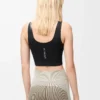 Seamless bra in technical jersey Black Seamless bra in technical jersey Black