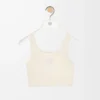 Seamless bra in technical jersey Ivory Seamless bra in technical jersey Ivory