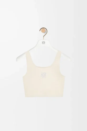 Seamless bra in technical jersey Ivory Seamless bra in technical jersey Ivory