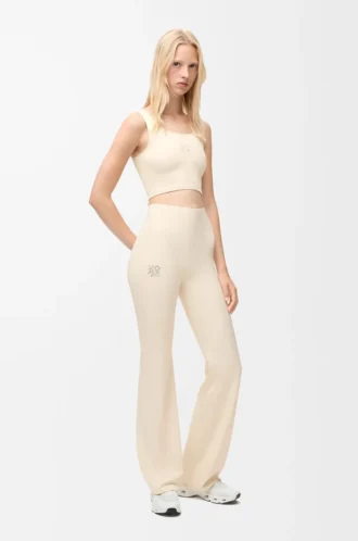 Seamless bra in technical jersey Ivory Seamless bra in technical jersey Ivory