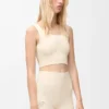 Seamless bra in technical jersey Ivory Seamless bra in technical jersey Ivory