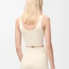 Seamless bra in technical jersey Ivory Seamless bra in technical jersey Ivory