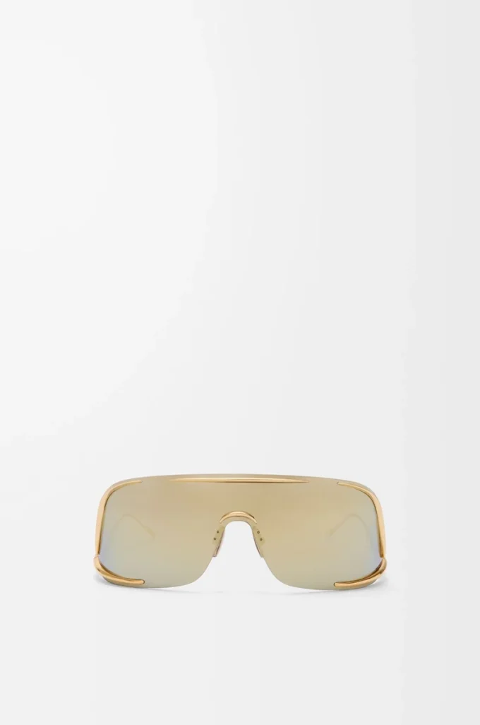 Shield Mask sunglasses Gold