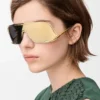 Shield Mask sunglasses Gold