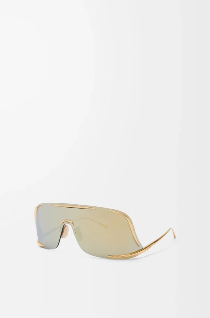 Shield Mask sunglasses Gold