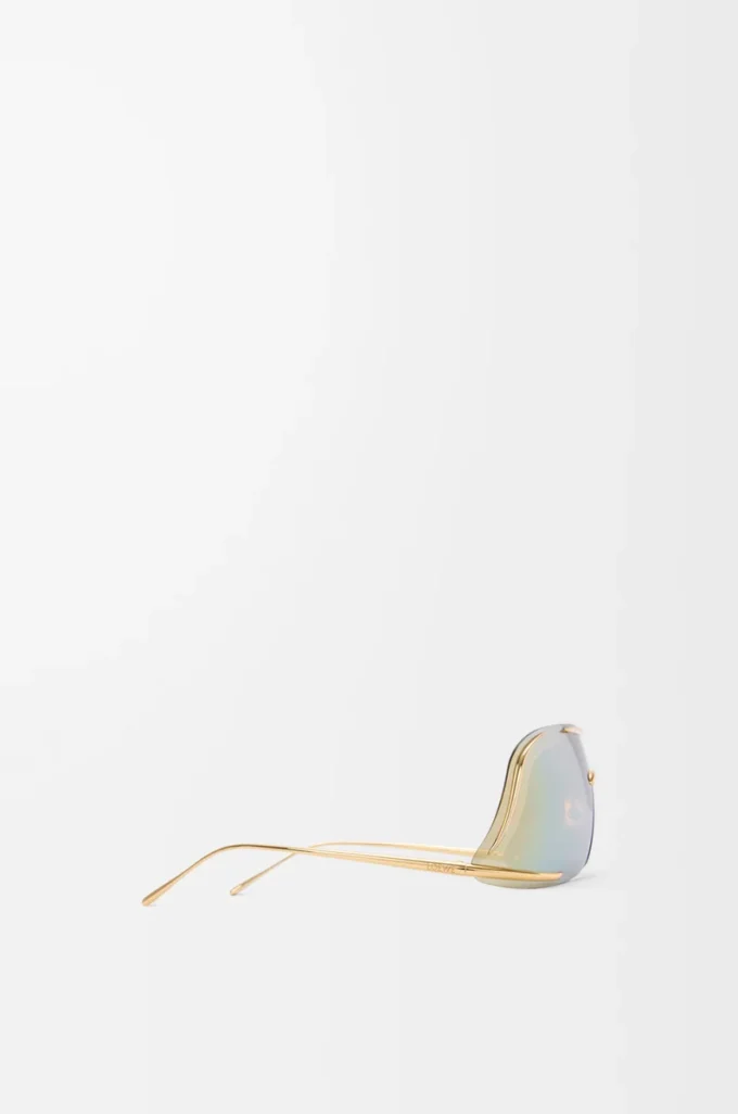 Shield Mask sunglasses Gold