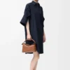Shirt dress in cotton Navy Blue Shirt dress in cotton Navy Blue