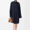 Shirt dress in cotton Navy Blue Shirt dress in cotton Navy Blue