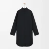 Shirt dress in silk Black Shirt dress in silk Black
