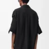 Shirt dress in silk Black Shirt dress in silk Black