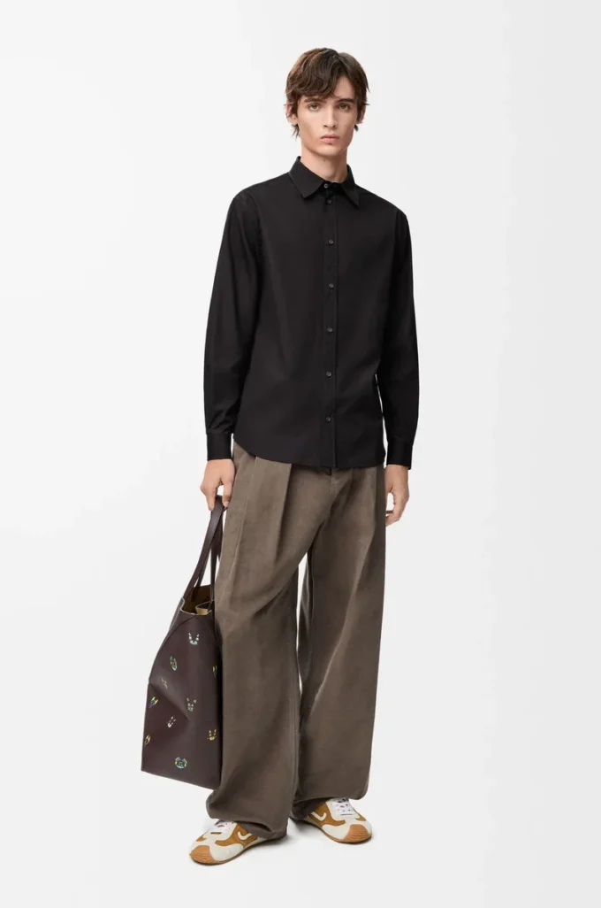 Shirt in cotton Black Shirt in cotton Black