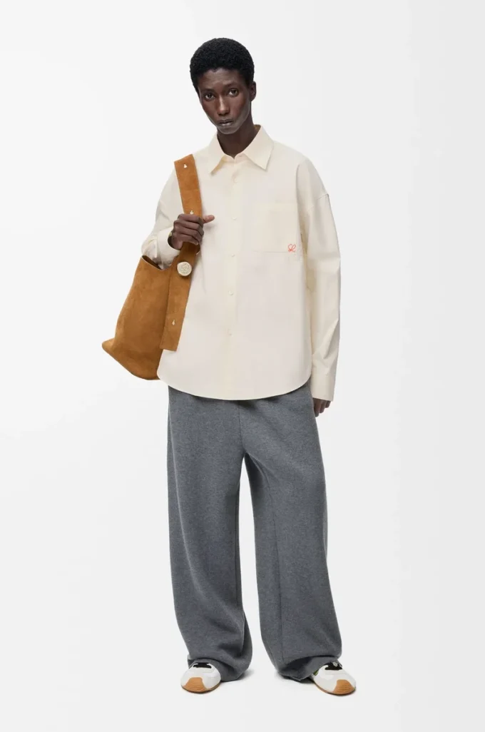 Shirt in cotton Ecru Shirt in cotton Ecru