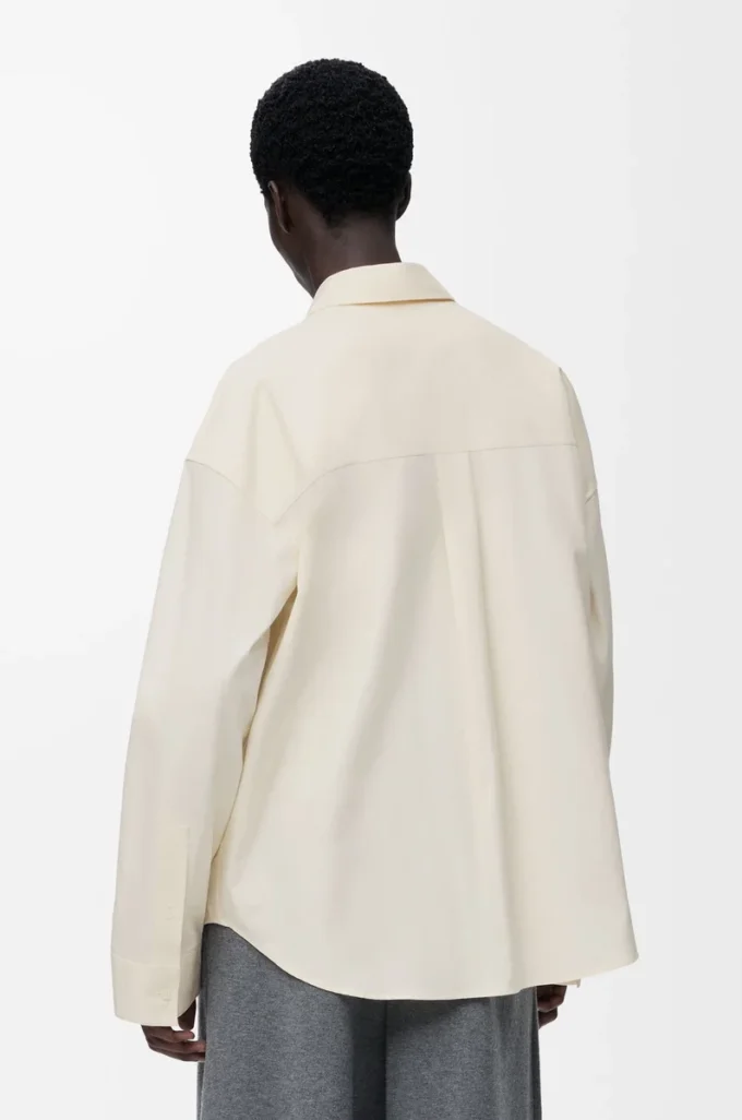 Shirt in cotton Ecru Shirt in cotton Ecru