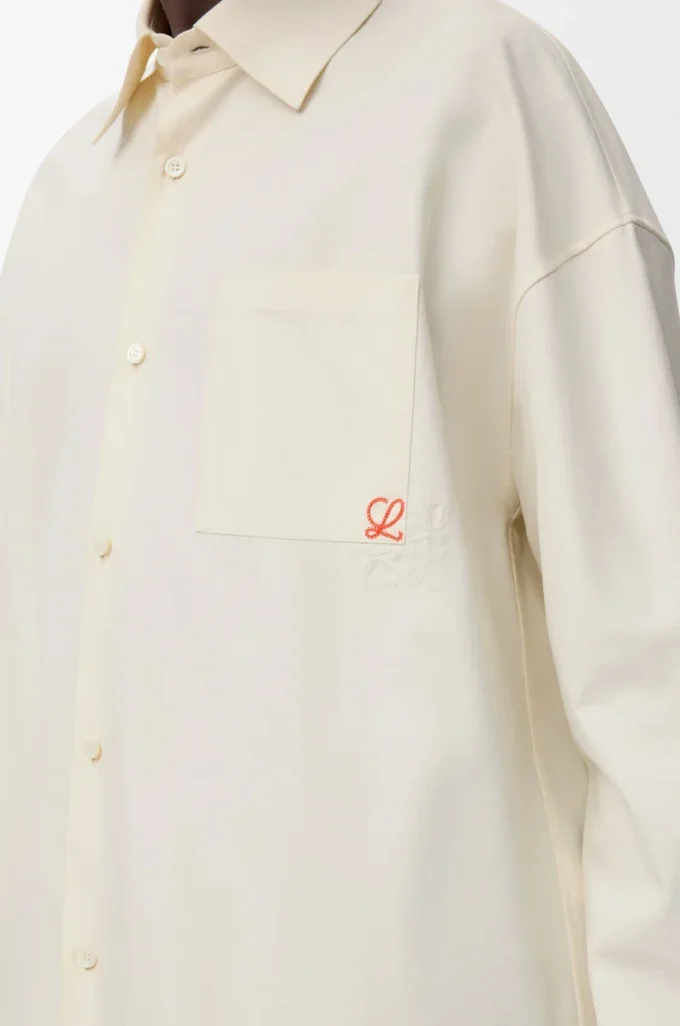 Shirt in cotton Ecru Shirt in cotton Ecru