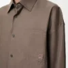 Shirt in cotton Khaki Brown