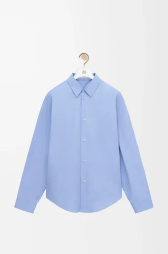 Shirt in cotton Light Blue