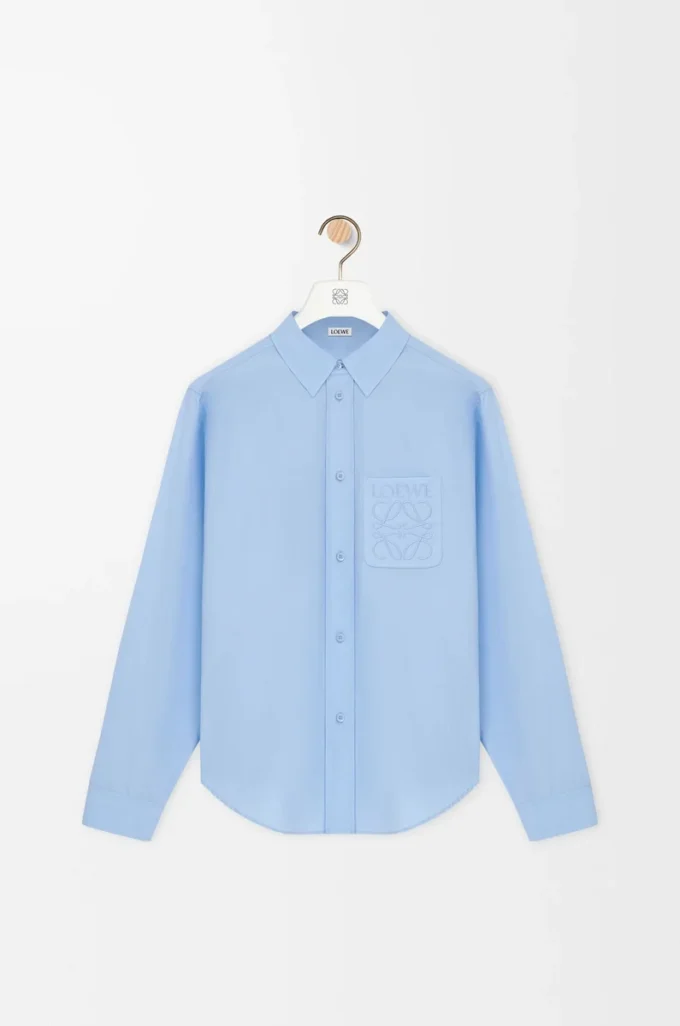 Shirt in cotton Light Blue Shirt in cotton Light Blue