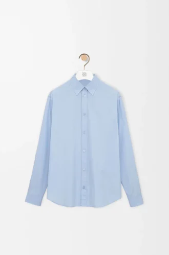 Shirt in cotton Light Blue