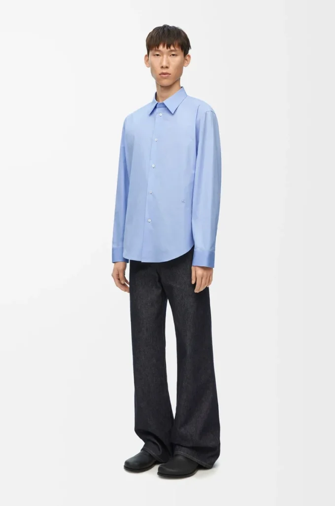 Shirt in cotton Light Blue Shirt in cotton Light Blue