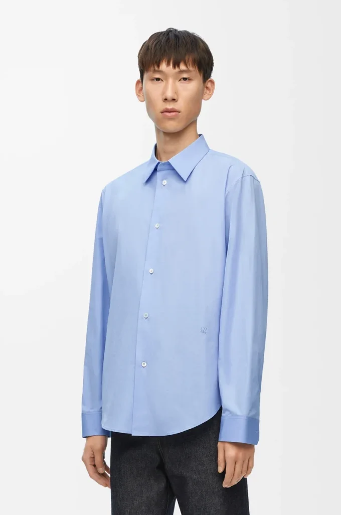 Shirt in cotton Light Blue Shirt in cotton Light Blue