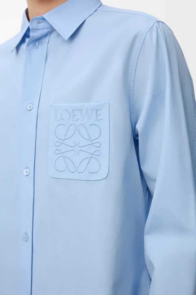 Shirt in cotton Light Blue Shirt in cotton Light Blue