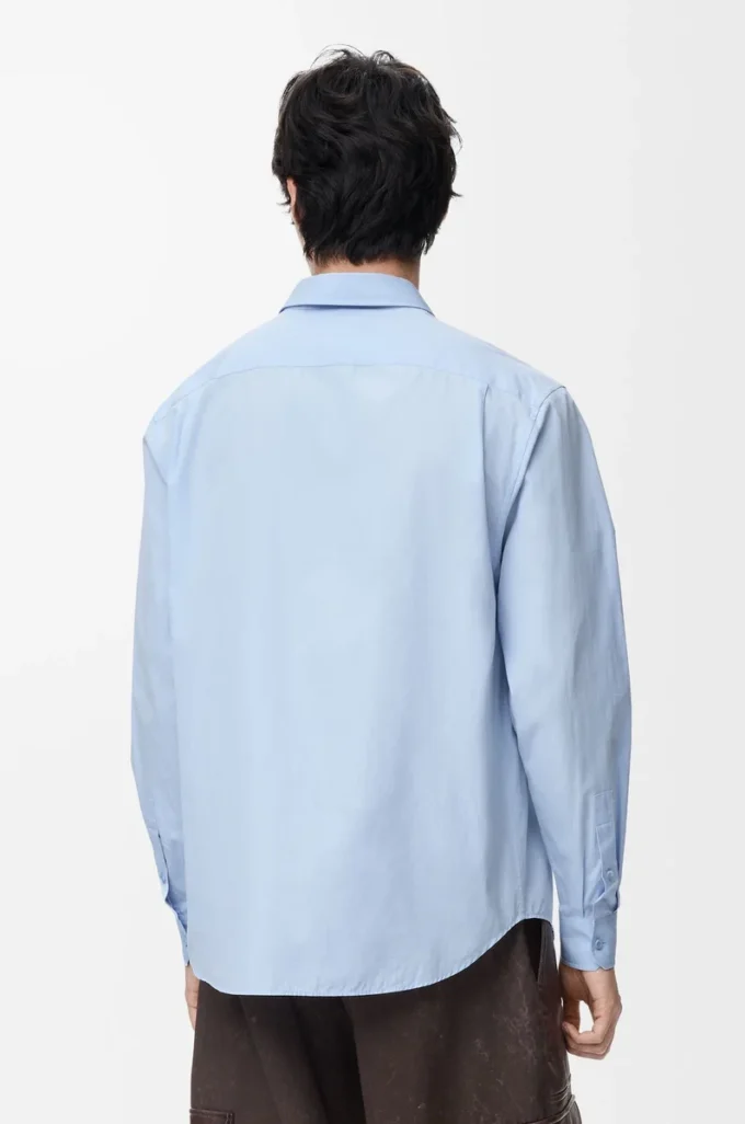 Shirt in cotton Light Blue Shirt in cotton Light Blue