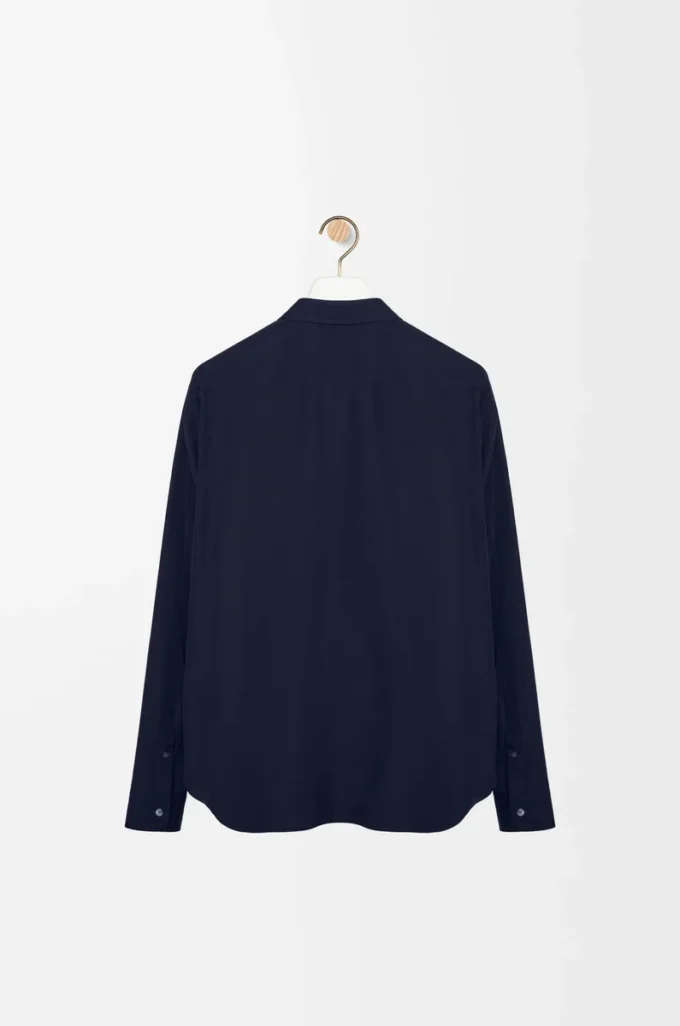 Shirt in cotton Navy Blue Shirt in cotton Navy Blue