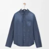 Shirt in cotton Washed Blue Shirt in cotton Washed Blue