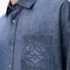 Shirt in cotton Washed Blue Shirt in cotton Washed Blue