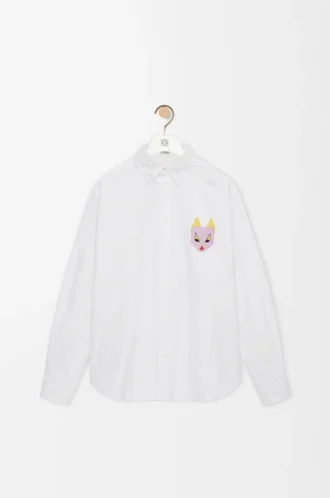 Shirt in cotton White/Multicolor