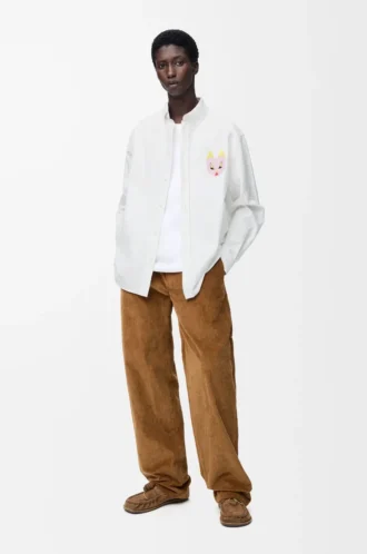 Shirt in cotton White/Multicolor