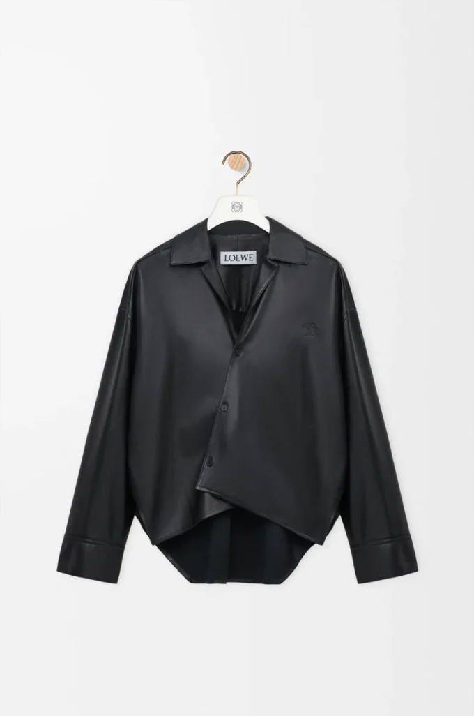Shirt in nappa lambskin Black Shirt in nappa lambskin Black
