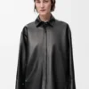 Shirt in nappa lambskin Black Shirt in nappa lambskin Black