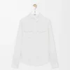 Shirt in stretch viscose White Shirt in stretch viscose White