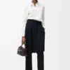 Shirt in stretch viscose White Shirt in stretch viscose White