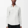 Shirt in stretch viscose White Shirt in stretch viscose White
