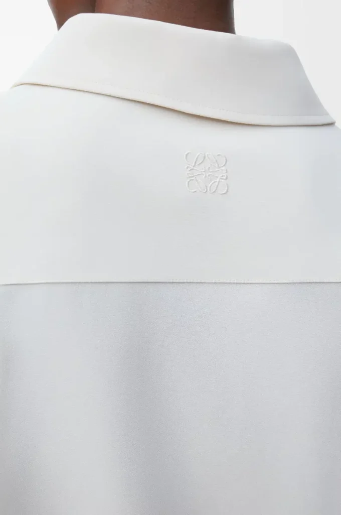Shirt in stretch viscose White Shirt in stretch viscose White
