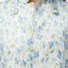 Shirt in viscose White/Blue
