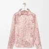 Shirt in viscose White/Pink Shirt in viscose White/Pink