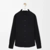 Shirt in wool Black