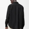 Shirt in wool Black