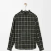 Shirt in wool blend Khaki/Black Shirt in wool blend Khaki/Black