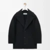 Short coat in wool Black Short coat in wool Black