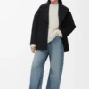Short coat in wool Black Short coat in wool Black